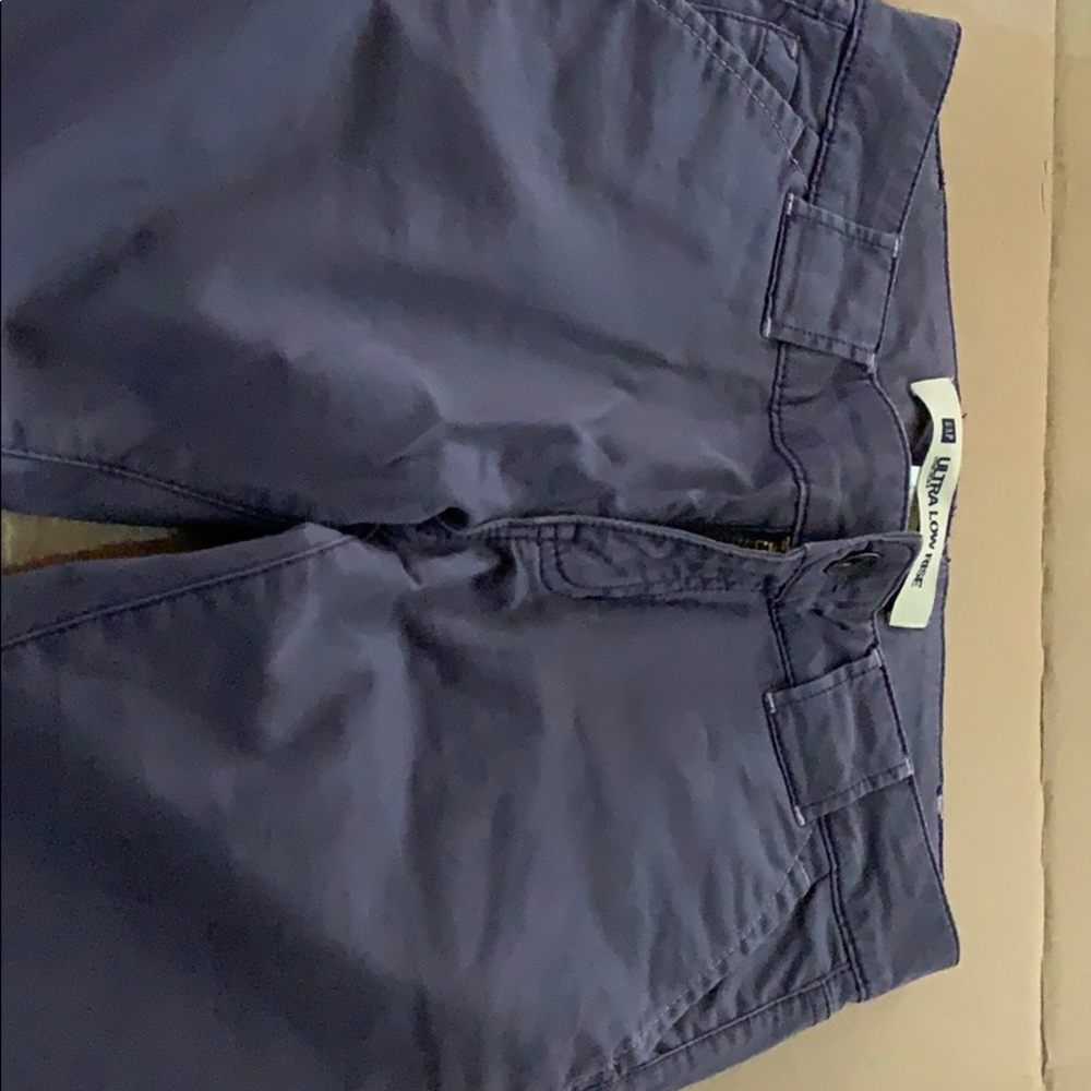 Gap ultra low rise cotton pants in grey  size 28
